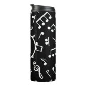 Bouteilles Isothermes Noir et blanc Monogram Music Note (Tourné sur la droite)