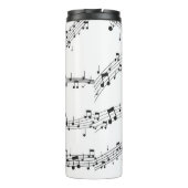 Bouteilles Isothermes Noir et blanc note musicienne Motif (Dos)