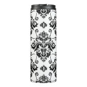 Bouteilles Isothermes Noir et blanc oriental : Texture classique (Dos)