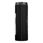 Bouteilles Isothermes Noir et blanc Striped Peace Love Soccer (Dos)