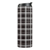 Bouteilles Isothermes Noir Fenêtre Plaid Grid Stripes Design Motif (Tourné sur la gauche)