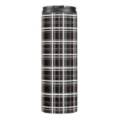 Bouteilles Isothermes Noir Fenêtre Plaid Grid Stripes Design Motif (Dos)