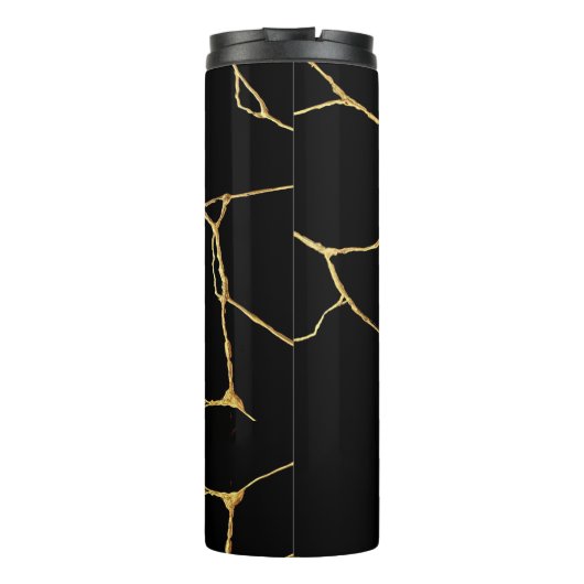 Bouteilles Isothermes Noir Kintsugi Ancien Kintsukuroi (Dos)