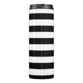 Bouteilles Isothermes Noir + Le blanc barre le monogramme de coeur (Dos)