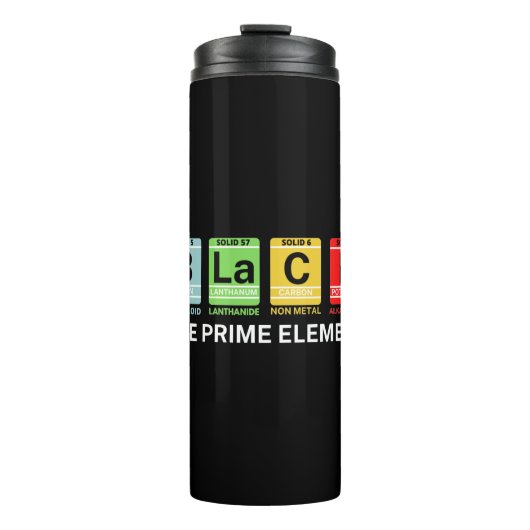 Bouteilles Isothermes Noir L'Élément Premier Histoire Noire (Devant)