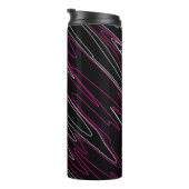 Bouteilles Isothermes Noir marbré rose (Tourné sur la droite)