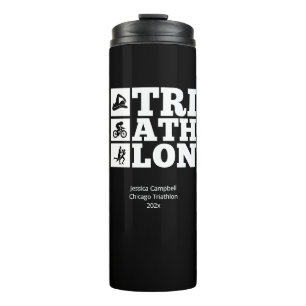 Bouteilles Isothermes Noir ・ Motivation du triathlon