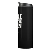 Bouteilles Isothermes Noir ・ Motivation du triathlon (Tourné sur la droite)