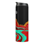 Bouteilles Isothermes Noir, Or, Bourgogne, Marbre (Tourné sur la droite)