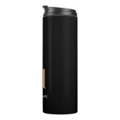 Bouteilles Isothermes Noir or gras nom monographique moderne (Tourné sur la droite)