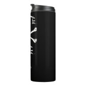 Bouteilles Isothermes Noir Pirate Crâne Crossbones Boire Tumbler Hommes (Tourné sur la droite)