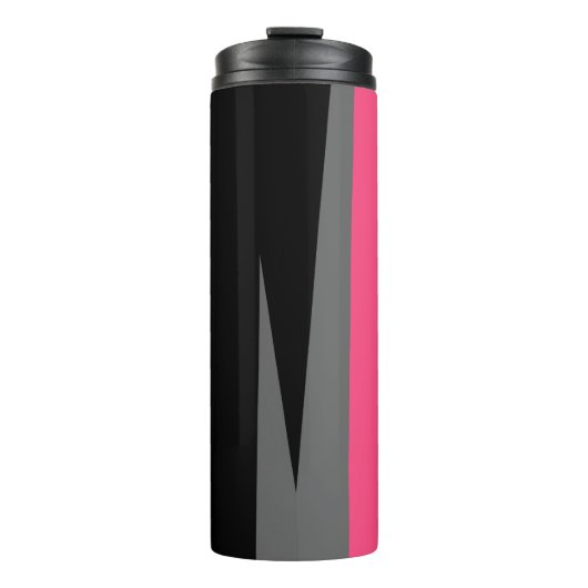 Bouteilles Isothermes Noir rose et gris (Devant)