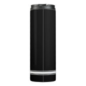 Bouteilles Isothermes Noir volontaire de symbole de croix maltaise du (Dos)