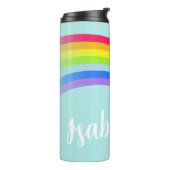 Bouteilles Isothermes Nom arc-en-ciel étoiles bleu turquoise (Tourné sur la gauche)