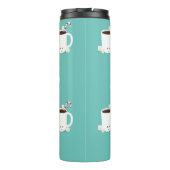 Bouteilles Isothermes Nom Chocolat Chaud Cute Noël Turquoise (Dos)