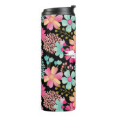 Bouteilles Isothermes Nom de bannière florale peinte Boisson personnalis (Tourné sur la gauche)