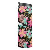 Bouteilles Isothermes Nom de bannière florale peinte Boisson personnalis (Tourné sur la droite)