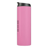 Bouteilles Isothermes Nom de l'entreprise Pink & Black Élégant Script &  (Tourné sur la droite)