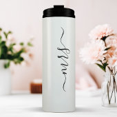 Bouteilles Isothermes Nom de Mme la mariée écriture de mariage