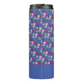 Bouteilles Isothermes Nom de motif triangle Abstrait bleu (Dos)