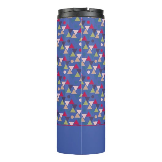 Bouteilles Isothermes Nom de motif triangle Abstrait bleu (Dos)