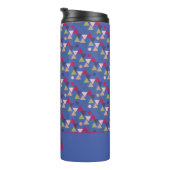 Bouteilles Isothermes Nom de motif triangle Abstrait bleu (Tourné sur la droite)