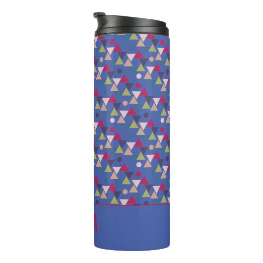 Bouteilles Isothermes Nom de motif triangle Abstrait bleu (Tourné sur la droite)