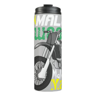 Bouteilles Isothermes Nom de moto de cross Typographie couleur personnal