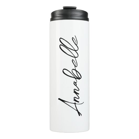 Bouteilles Isothermes Nom de script élégant moderne (Devant)