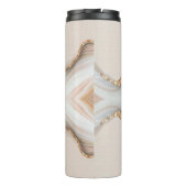 Bouteilles Isothermes Nom de script noir sur Marble & Parties scintillan (Dos)