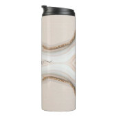 Bouteilles Isothermes Nom de script noir sur Marble & Parties scintillan (Tourné sur la droite)