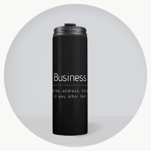 Bouteilles Isothermes Nom d'entreprise minimal moderne et autres informa