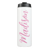 Bouteilles Isothermes Nom des filles roses tendance Script manuscrit per (Devant)