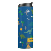 Bouteilles Isothermes Nom des Plantes Motifs de la faune du dinosaure bl (Tourné sur la gauche)