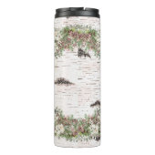 Bouteilles Isothermes Nom du monogramme Bois d'hiver Pin rose blanc (Dos)