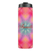 Bouteilles Isothermes Nom du monogramme Motif couleur bleu étoile | (Devant)