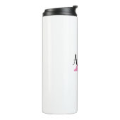 Bouteilles Isothermes Nom du monogramme personnalisé (Tourné sur la gauche)