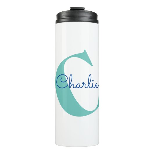 Bouteilles Isothermes Nom du monogramme Typographie moderne (Devant)