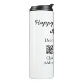 Bouteilles Isothermes Nom du restaurant scan QR menu ajouter les coordon (Tourné sur la gauche)