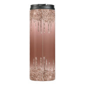 Bouteilles Isothermes Nom du script de monogramme Rose Parties scintilla (Dos)