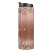 Bouteilles Isothermes Nom du script de monogramme Rose Parties scintilla (Tourné sur la droite)