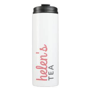 Bouteilles Isothermes Nom du script Tea Tumbler cadeau personnalisé en r