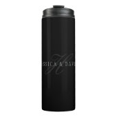 Bouteilles Isothermes Nom et nom de famille des couples Monogramme (Devant)