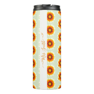 Bouteilles Isothermes Nom Floral Cadeau de Remerciement pour Enseignant