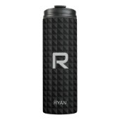 Bouteilles Isothermes Nom moderne Initial sur Triangles noirs Motif Le (Devant)