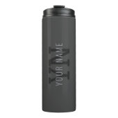 Bouteilles Isothermes Nom monographique moderne gris foncé (ou autre tex (Devant)