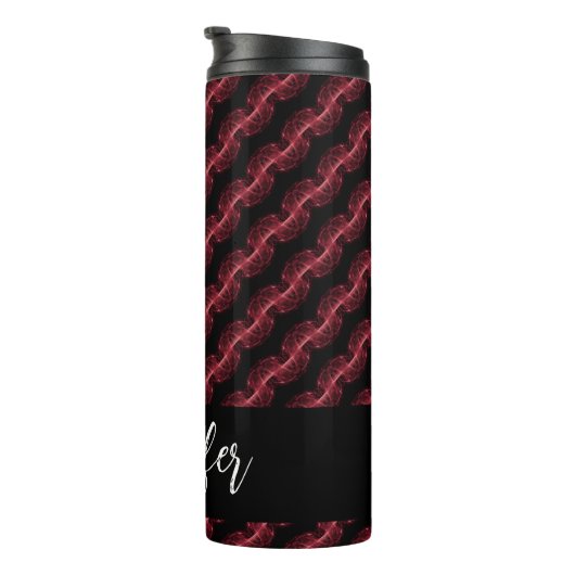 Bouteilles Isothermes Nom personnalisable motif de fumée Abstrait (Tourné sur la droite)