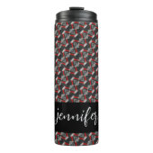 Bouteilles Isothermes Nom personnalisable motif gris transparent (Devant)