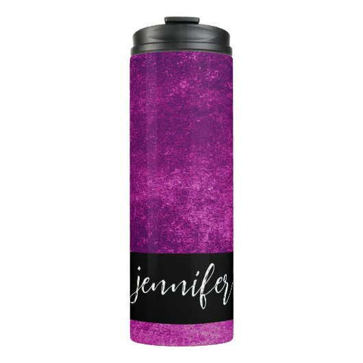 Bouteilles Isothermes Nom personnalisable texture de grunge Abstraite (Devant)