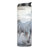 Bouteilles Isothermes Nom personnalisé Chevaux blancs (Tourné sur la gauche)